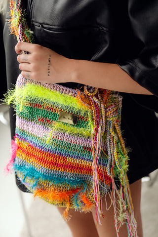 COLORFUL CROCHET HANDBAG NO.1